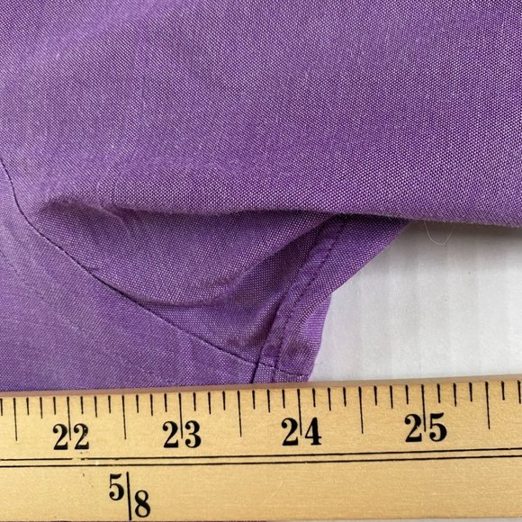 Paul Fredrick Purple Button Down Trim Fit Long Sleeve Shirt Size 16 1/2 - 36 - Picture 6 of 8